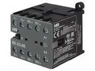 Contactor: 4-pole; NC x2 + NO x2; 24VAC; 6A; B6; screw terminals ABB