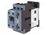 Contactor: 3-pole; NO x3; Auxiliary contacts: NO + NC; 230VAC; 40A SIEMENS