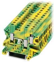 TERMINAL BLOCK,GROUND, 4WIRE 6.2MM, 26-10AWG