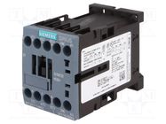 Contactor: 3-pole; NO x3; Auxiliary contacts: NC; 24VAC; 12A; 3RT20 SIEMENS