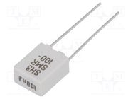 Capacitor: metallized PPS; SMR; 100nF; 7.2x4.5x9mm; THT; ±5%; 5mm KEMET