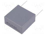 Capacitor: polypropylene; X2; R47 X2; 2.2uF; 1000VDC; 440VAC; THT KEMET