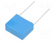 Capacitor: polypropylene; X1; PHE844; 220nF; 1000VDC; 480VAC; THT KEMET