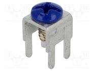 Terminal: screw terminal; THT,screw terminal; blue; 7.5x5mm KEYSTONE