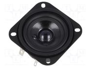 Loudspeaker; 10W; 4Ω; 58.5x58.5x28mm; 120÷20000Hz; Ø: 56mm 