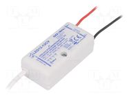 Power supply: switching; LED; 12W; 12VDC; 1A; 185÷265VAC; IP40; 80% GOVENA