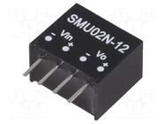Converter: DC/DC; 2W; Uin: 21.6÷26.4VDC; Uout: 12VDC; Iout: 33÷167mA MEAN WELL
