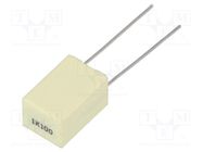 Capacitor: polyester; 1uF; 63VAC; 100VDC; 5mm; ±10%; 7.2x6x11mm KEMET