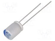 Capacitor: polymer; low ESR; 560uF; 4VDC; ESR: 18mΩ; THT; ±20%; 2000h KEMET