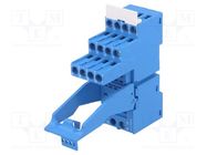Socket; PIN: 14; 10A; 250VAC; for DIN rail mounting; -40÷70°C FINDER