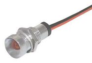 PANEL INDICATOR, RED, 8MM, 24VDC