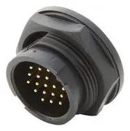 CIRCULAR CONNECTOR, PLUG, 18 POSITION, PANEL