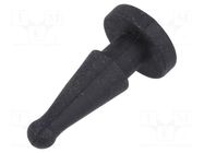 Fastener for fans and protections; Ømount.hole: 5mm; black RICHCO