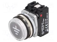 Earting indicator; 22mm; NEF22; Ø22.5mm; IP66; red; Kind: flat PROMET