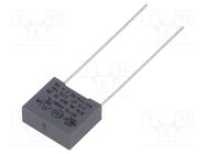 Capacitor: polypropylene; X2; R46 125C; 15nF; 13x5x11mm; THT; ±20% KEMET