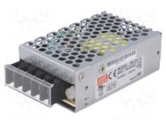 Power supply: switching; for building in,modular; 25W; 15VDC MEAN WELL