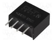 Converter: DC/DC; 1W; Uin: 10.8÷13.2V; Uout: 12VDC; SIL4; 0.03ppm/°C QLT POWER