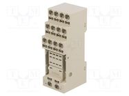 Socket; PIN: 14; for DIN rail mounting; MY OMRON