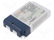 Power supply: switching; LED; 45W; 38÷64VDC; 700mA; 90÷295VAC; IP20 MEAN WELL