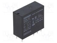 Relay: electromagnetic; DPDT; Ucoil: 12VDC; Icontacts max: 4A; G2R OMRON Electronic Components