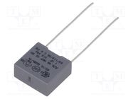 Capacitor: polypropylene; X2; R46 310V; 100nF; 13x6x12mm; THT; ±20% KEMET