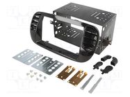 Radio frame; Fiat; 2 DIN; black gloss ACV