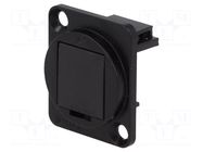 Protection cap; black; metal; XLR standard; 19x24mm; FT CLIFF