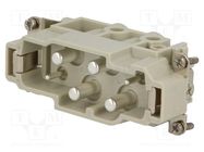 Connector: HDC; contact insert; male; EPIC POWER K; PIN: 6(4+2) LAPP