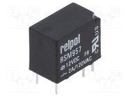 Relay: electromagnetic; SPDT; Ucoil: 12VDC; 2A; 2A/120VAC; 2A/24VDC RELPOL