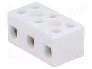 Connector: terminal block; 32A; 450V; hot condition; white matt SIMET