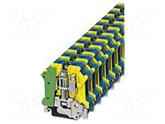 Splice terminal: rail; yellow-green; 0.2÷10mm2; ways: 1; 16.4mm PHOENIX CONTACT