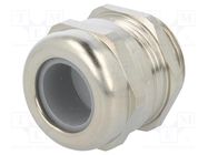 Cable gland; M25; 1.5; IP68; brass; Body plating: nickel HUMMEL