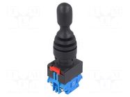 Switch: joystick; 22mm; Stabl.pos: 1; NO x2; black; none; 3A/220VAC ONPOW