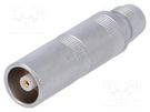 Connector: coaxial; 0S; plug; female; PIN: 1; soldering; for cable LEMO