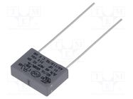 Capacitor: polypropylene; X2; R46 310V; 10nF; 13x4x9mm; THT; ±10% KEMET