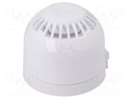 Signaller: sound; siren; 9÷60VDC; 106dB; Sonos; IP21; white KLAXON SIGNALS