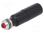 Indicator: LED; prominent; red; 230VAC; Ø8mm; IP67; connectors CML INNOVATIVE TECHNOLOGIES
