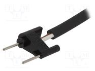 Cable with plug; 230VAC; 24VDC; -20÷55°C; 2m; black GELBAU