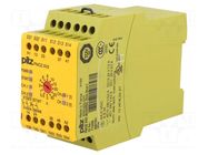 Module: safety relay; Usup: 24VDC; Contacts: NO x4; IN: 2; OUT: 4 PILZ