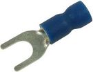 TERMINAL, SPADE/FORK, #10, CRIMP, BLUE