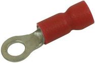 TERMINAL, RING TONGUE, #6, CRIMP, RED