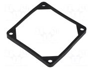 Mounting gasket; Ømount.hole: 5mm; black; Shore hardness: 40 RICHCO