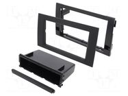 Radio frame; Audi,Seat; 2 DIN; anthracite ACV