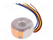 Transformer: toroidal; 15VA; 230VAC; 12V; 12V; 0.625A; 0.625A TALEMA