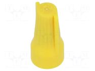 Quick splice; Cap Grip; screwed; yellow; 22AWG÷10AWG; 600V TE Connectivity