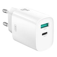 Wall charger XO CE30, 30W, 1x USB-C, 1x USB-A, XO