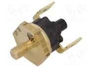 Sensor: thermostat; NC; 80°C; 16A; 250VAC; connectors 6,3mm; ±15°C TOMIC