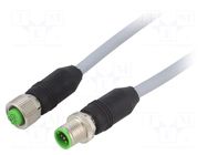 Cable: for sensors/automation; M12; PIN: 5; straight; 1m; plug; 4A MURRELEKTRONIK