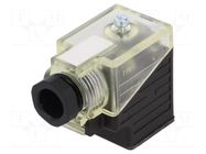 Connector: valve connector; plug; form A; 18mm; female; PIN: 3; IP65 MURRELEKTRONIK