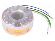 Transformer: toroidal; 300VA; 230VAC; 18V; 16.667A; Leads: cables TALEMA